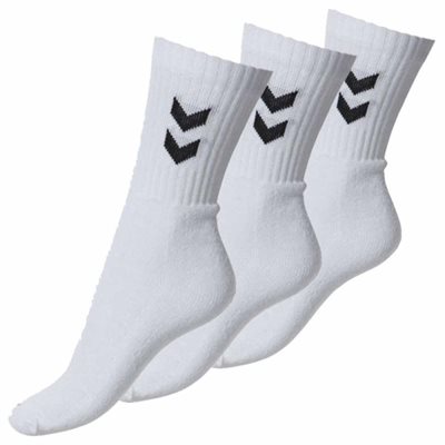 Hummel 3-Pack Basic Sock Hvid 9001 str 12 - 41-45