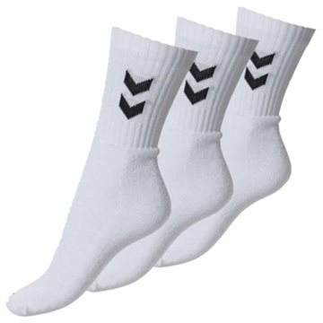 Hummel Base sock hvid Unisex strømpe 3. pak.