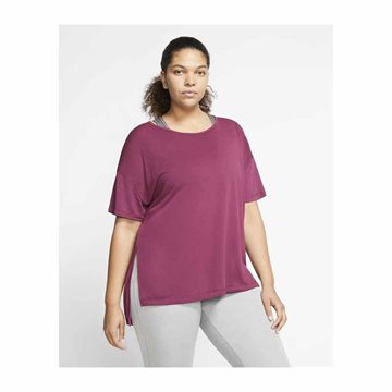 Nike PLUS Kortærmet Yoga T-Shirt til kvinder