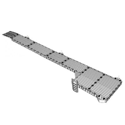 Badebro med platform 17,9x1,5