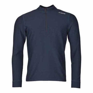 Fusion C3 LS Zip Neck Løbetrøje til mænd