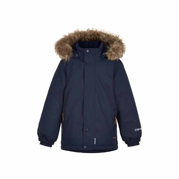 Minymo Snow Solid Skijakke til Børn Navy