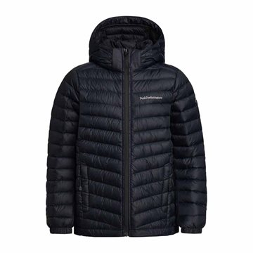 Peak Performance Frost Down Hood Jakke Sort 040 til børn g76737040