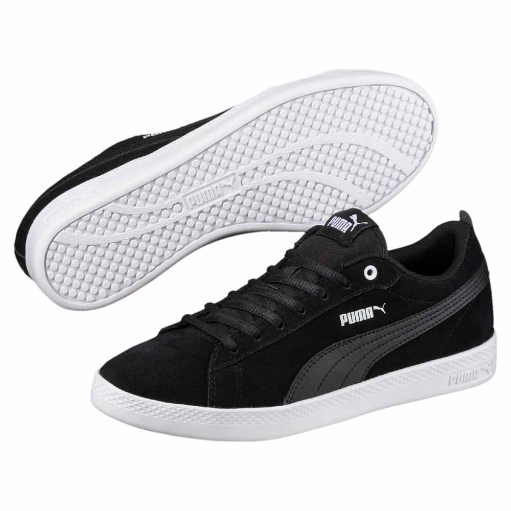 puma smash wns blk patent