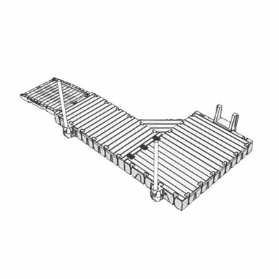 Rotodock Flydende Badebro L640 B150 KG 2700