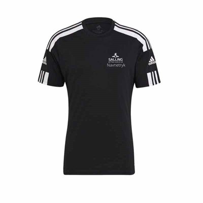 Salling Efterskole adidas Squad T-shirt Sort med navnetryk