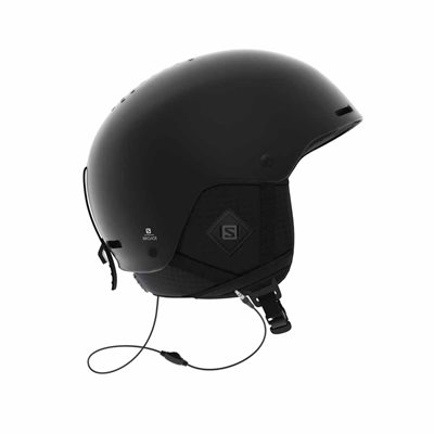 Salomon Helmet Brigade+ Skihjelm Audio All Black