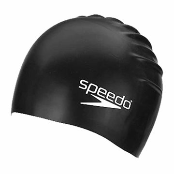 Speedo Junior Plain Moulded Silicone Cap - Badehætte til børn