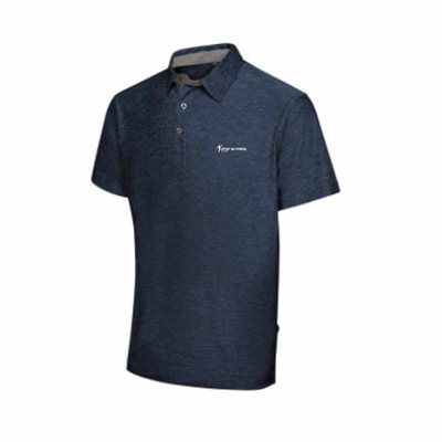 Sport & Fitness Polo Navymelange til mænd