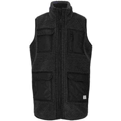 Weather Report Twist Lang Teddy Vest i fleece til børn